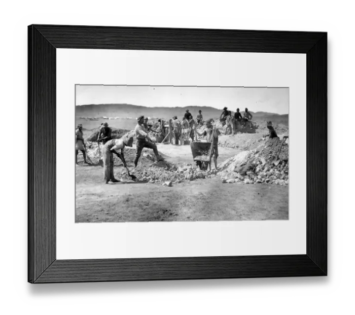 Framed Print : Mine Workers Framed Print : Mine Workers