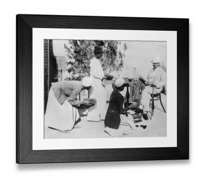 Framed Print : Egyptian Shoeshine Framed Print : Egyptian Shoeshine