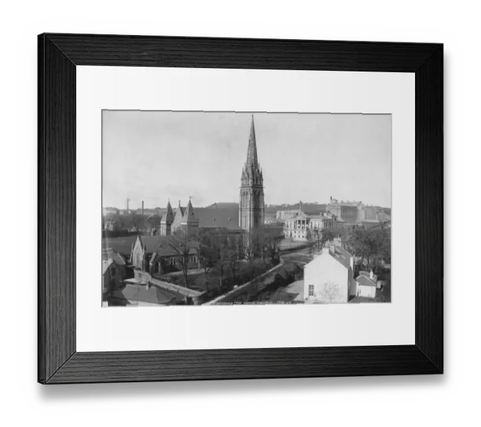 Framed Print : Kirkaldy. St. Brycedale Free Church, Kirkaldy, Fife, Scotland, circa 1900