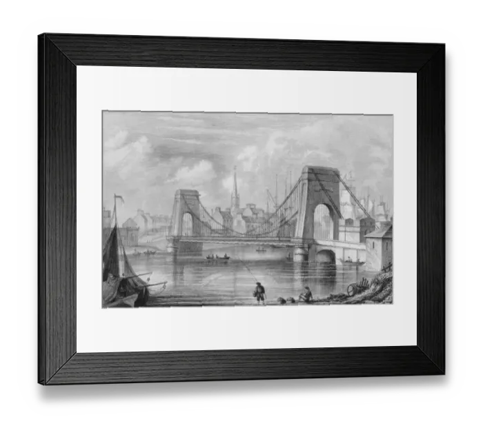 Framed Print : Montrose, Angus, Scotland, circa 1700. Engraving by G Framed Print : Montrose, Angus, Scotland, circa 1700. Engraving by G