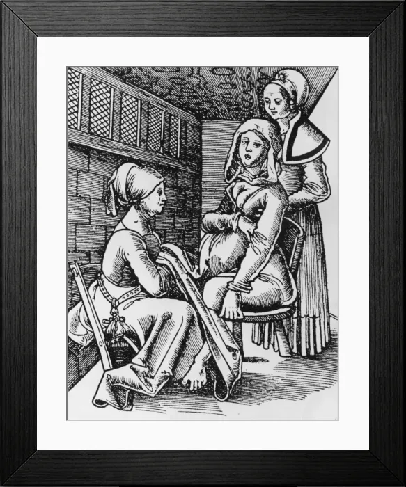 Framed Print : Midwives At Childbirth Framed Print : Midwives At Childbirth