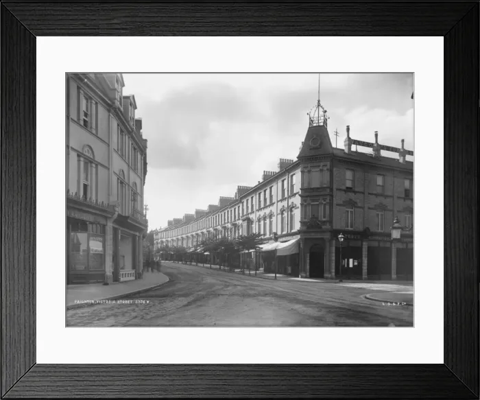 Framed Print : Paignton. Victoria Street, Paignton, Devon, circa 1910