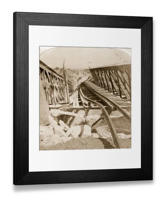 Framed Print : Railway Destroyed Framed Print : Railway Destroyed