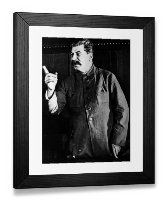 Framed Print : Stalin Speaks Framed Print : Stalin Speaks
