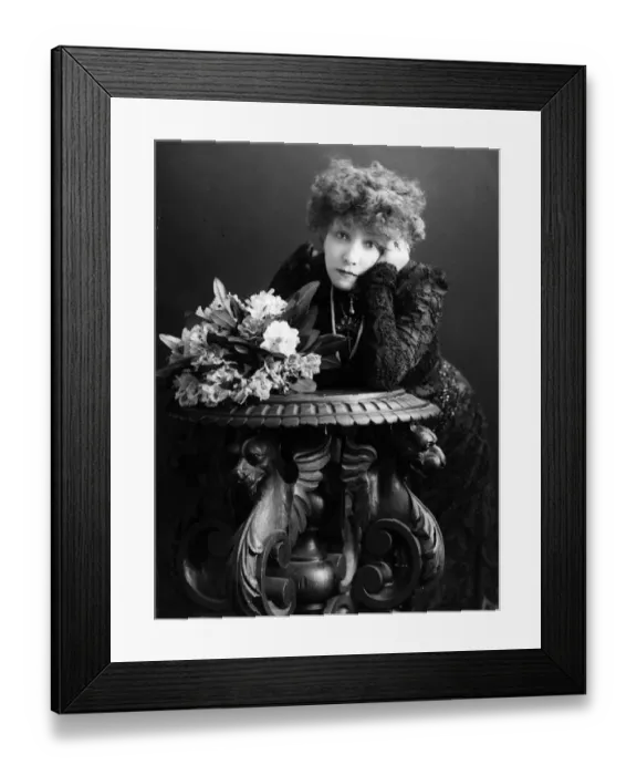 Framed Print : Bernhardt And Table