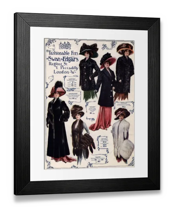 Framed Print : Fashionable Furs Framed Print : Fashionable Furs