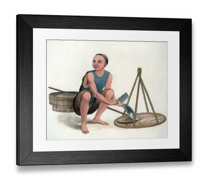 Framed Print : Fish Seller Framed Print : Fish Seller