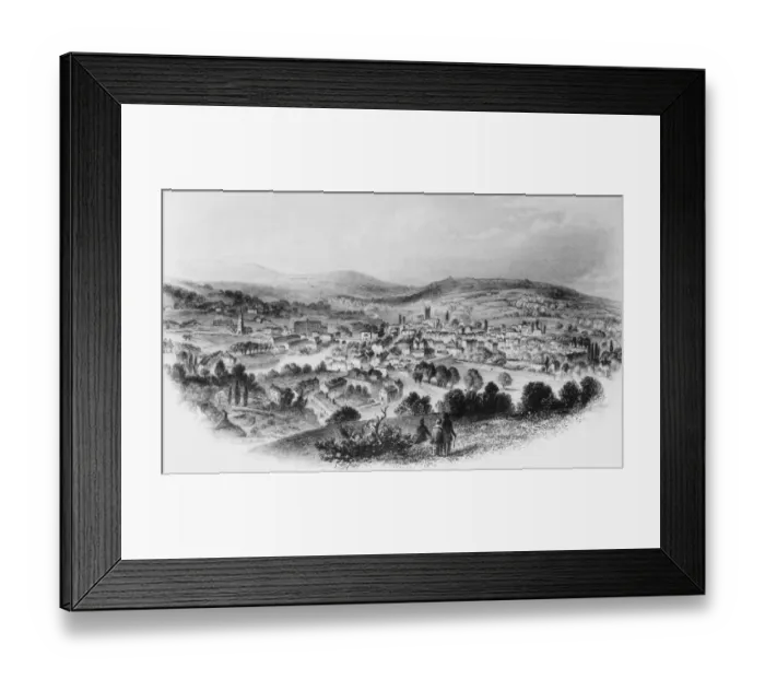 Framed Print : Tiverton from Skrink Hills, Devon, circa 1850. (Photo by Hulton Archive / Getty Images) Framed Print : Tiverton from Skrink Hills, Devon, circa 1850. (Photo by Hulton Archive / Getty Images)