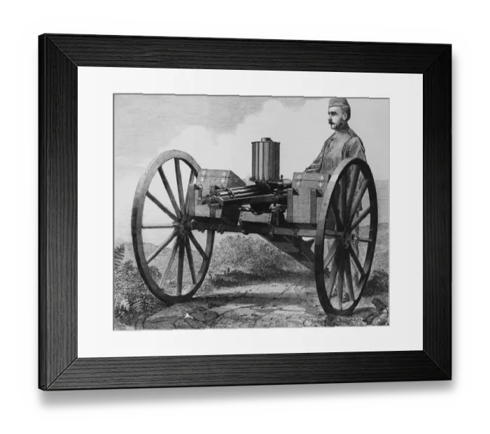 Framed Print : Gatling Gun Framed Print : Gatling Gun