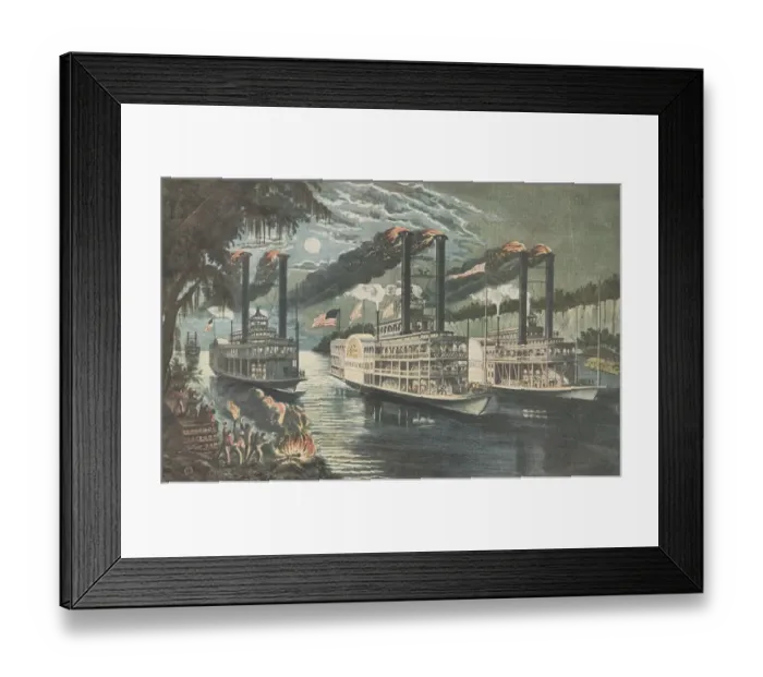 Framed Print : Mississippi Rivals Framed Print : Mississippi Rivals