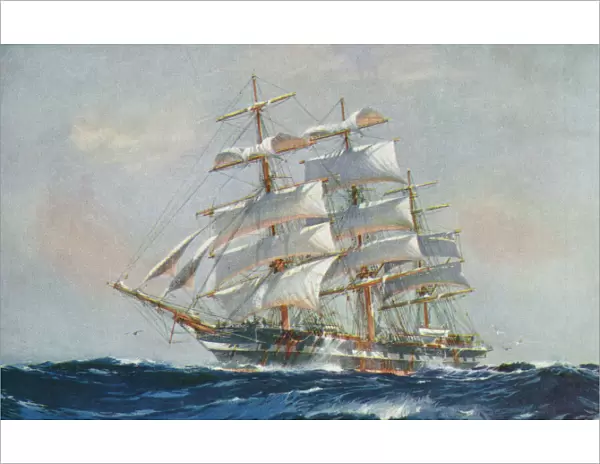 Piako. The clipper ship Piako, 1926. By Jack Spurling