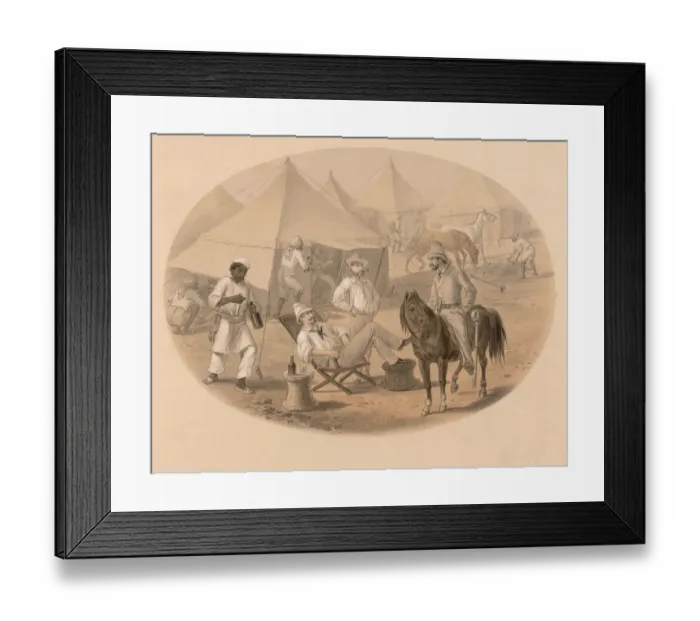 Framed Print : A Scene In Camp Framed Print : A Scene In Camp