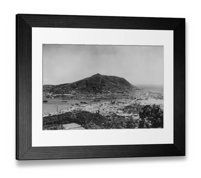 Framed Print : Busan. A view over the South Korean city of Busan 