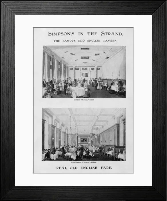 Framed Print : Segregated Dining Framed Print : Segregated Dining