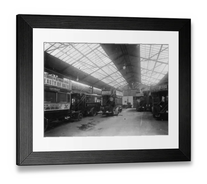 Framed Print : Bus Garage Framed Print : Bus Garage