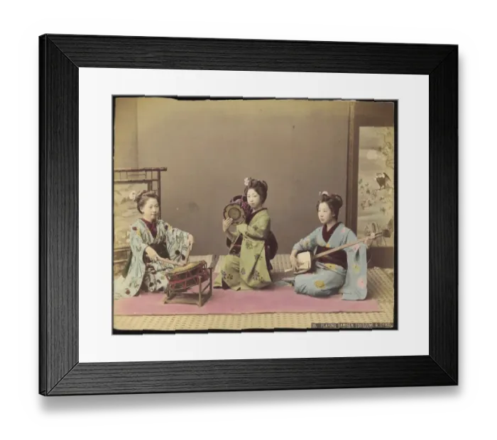 Framed Print : Japanese Musicians