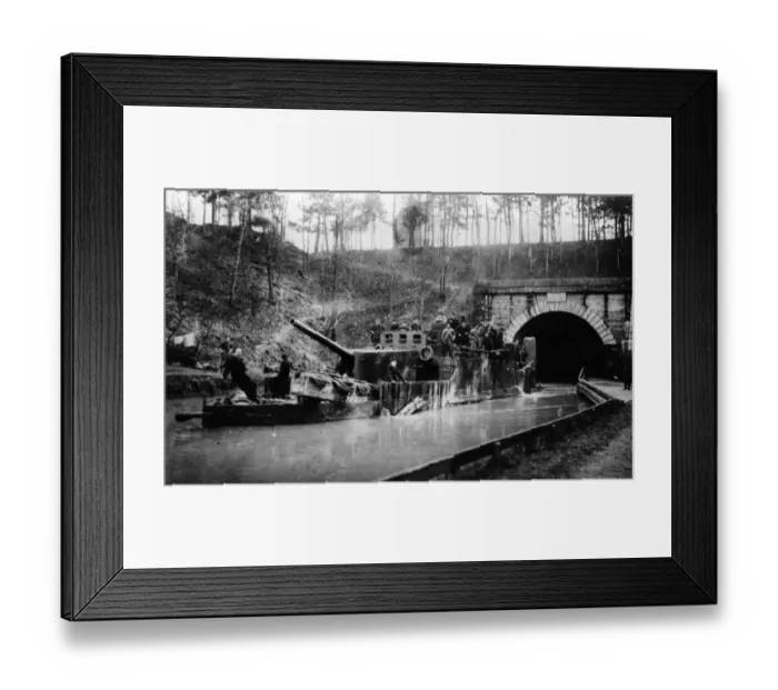 Framed Print : Armed Barge