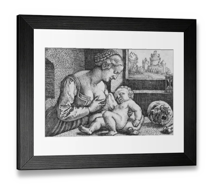 Framed Print : Breastfeeding Child Framed Print : Breastfeeding Child