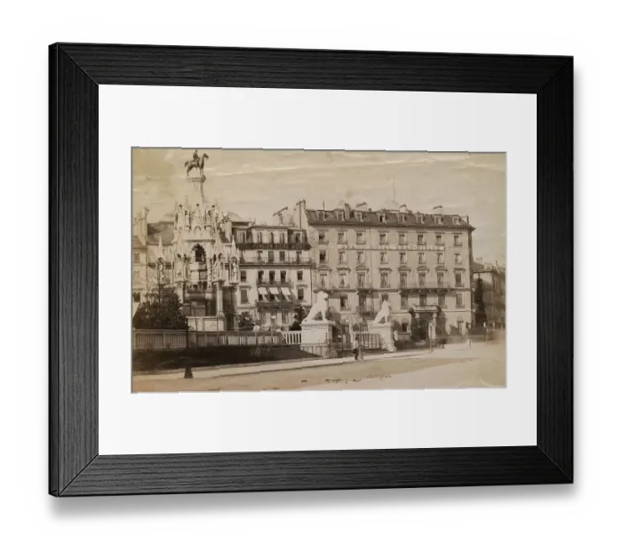 Framed Print : Hotel Beau Rivage Framed Print : Hotel Beau Rivage