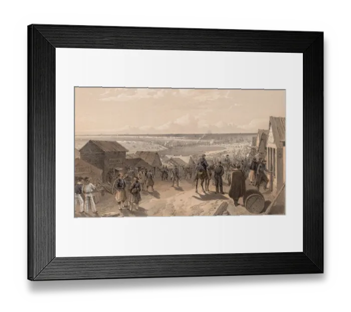 Framed Print : Kamiesch in the Ukraine, during the Crimean War, circa 1855 Framed Print : Kamiesch in the Ukraine, during the Crimean War, circa 1855