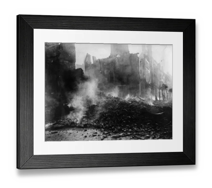 Framed Print : Ypres Damage Framed Print : Ypres Damage