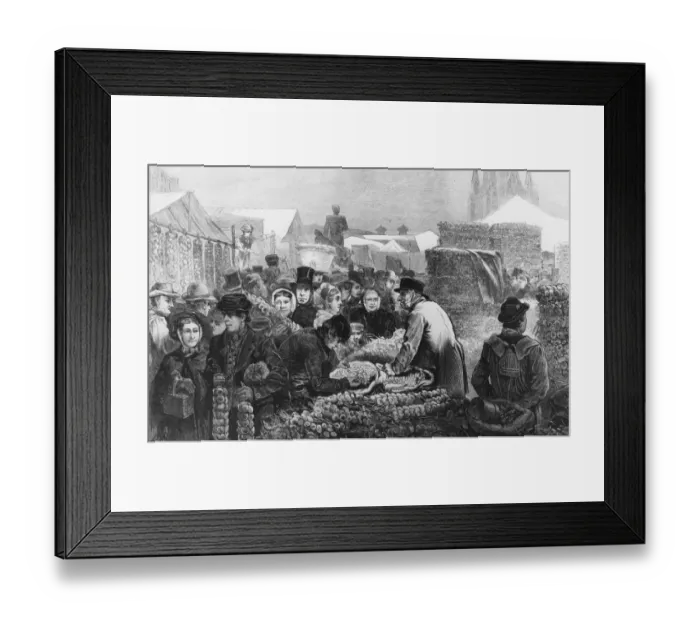 Framed Print : Birmingham Onion Fair Framed Print : Birmingham Onion Fair