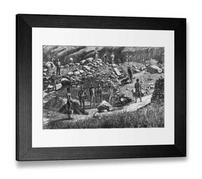 Framed Print : Gold Mining Framed Print : Gold Mining