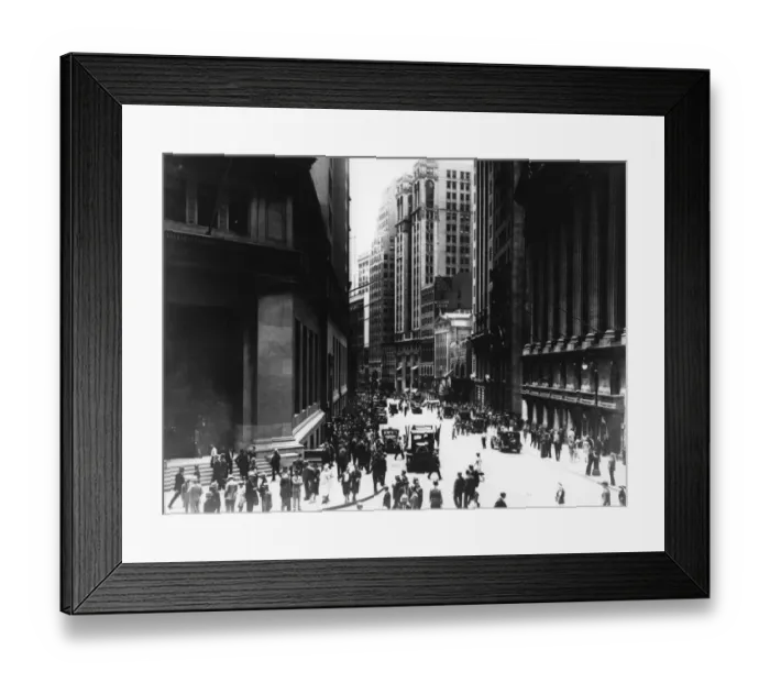 Framed Print : Wall Street Framed Print : Wall Street