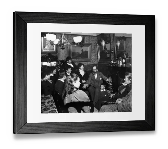 Framed Print : Family Discussion Framed Print : Family Discussion