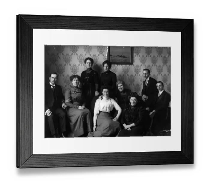 Framed Print : Edwardian Family Framed Print : Edwardian Family