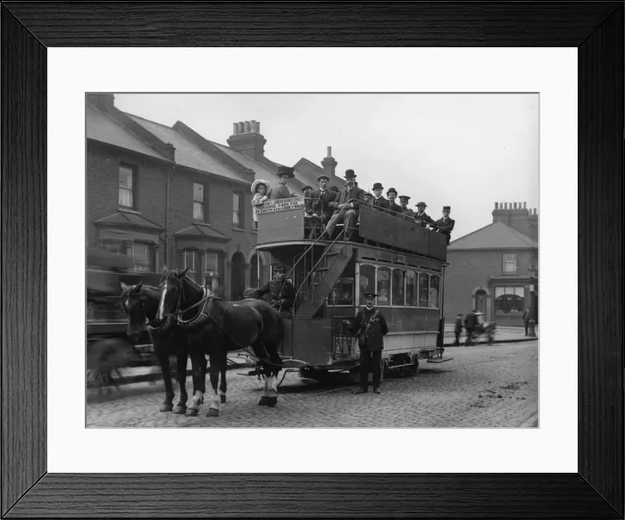 Framed Print : Horse-Drawn Tram Framed Print : Horse-Drawn Tram