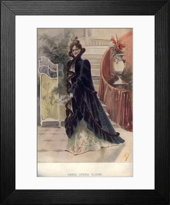 Framed Print : Opera Cloak Framed Print : Opera Cloak