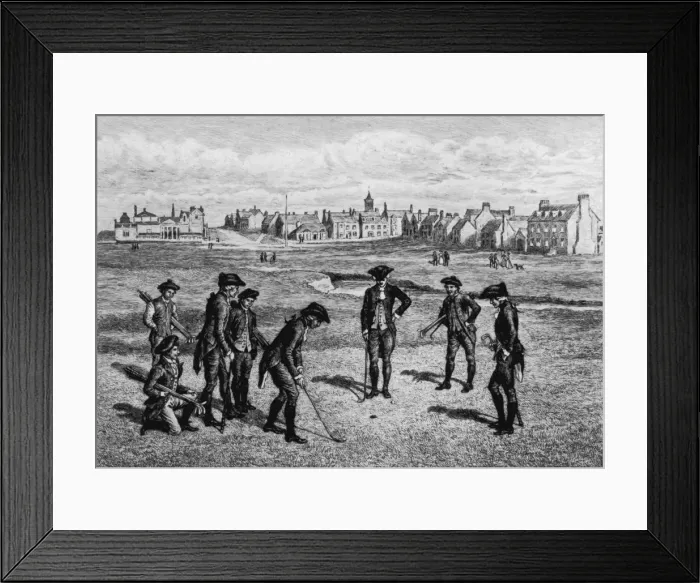 Framed Print : 18th Century Golfers Framed Print : 18th Century Golfers