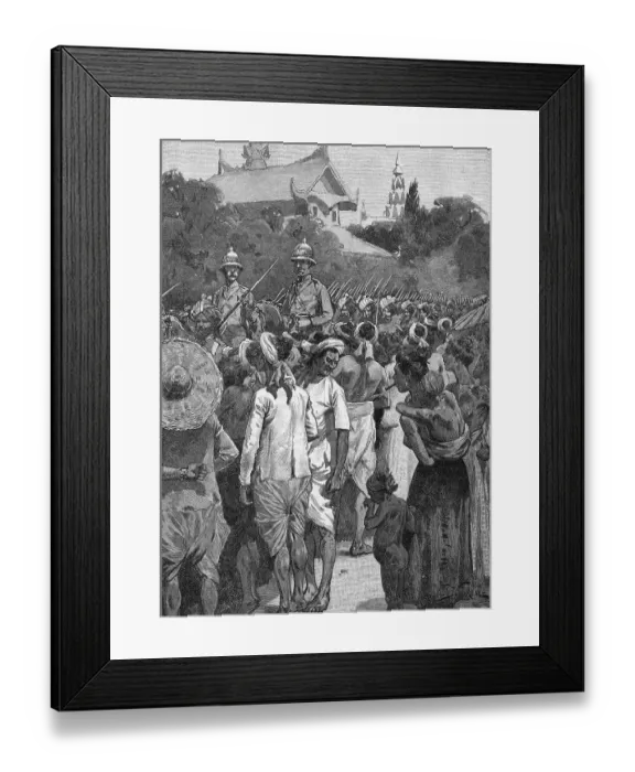 Framed Print : British Take Mandalay Framed Print : British Take Mandalay