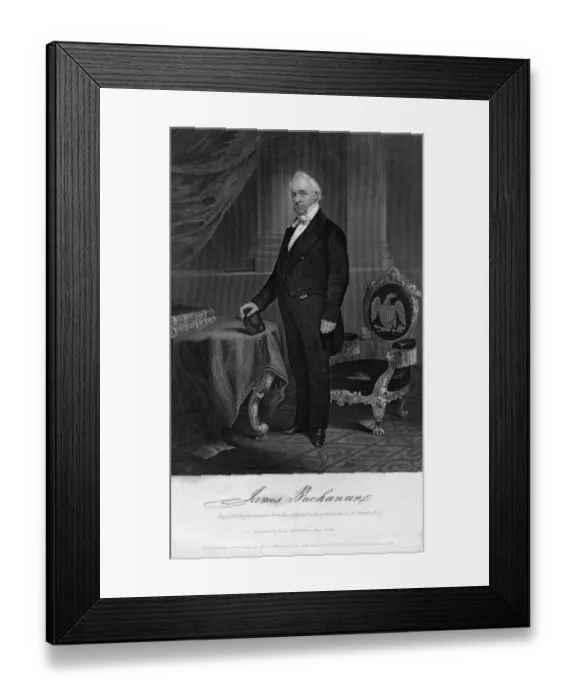 Framed Print : James Buchanan Framed Print : James Buchanan