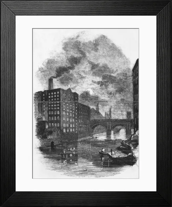 Framed Print : Industry On The Irwell Framed Print : Industry On The Irwell