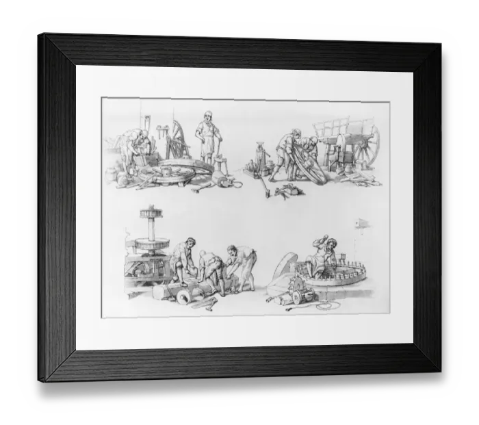 Framed Print : Wheelwrights Framed Print : Wheelwrights
