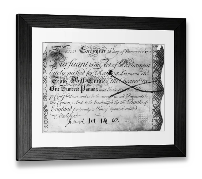 Framed Print : Hundred Pound Note Framed Print : Hundred Pound Note