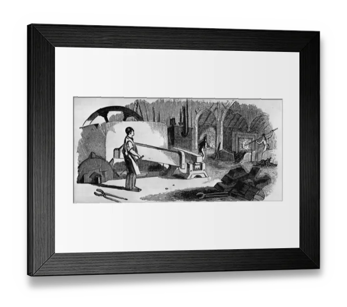 Framed Print : Puddling Process Framed Print : Puddling Process