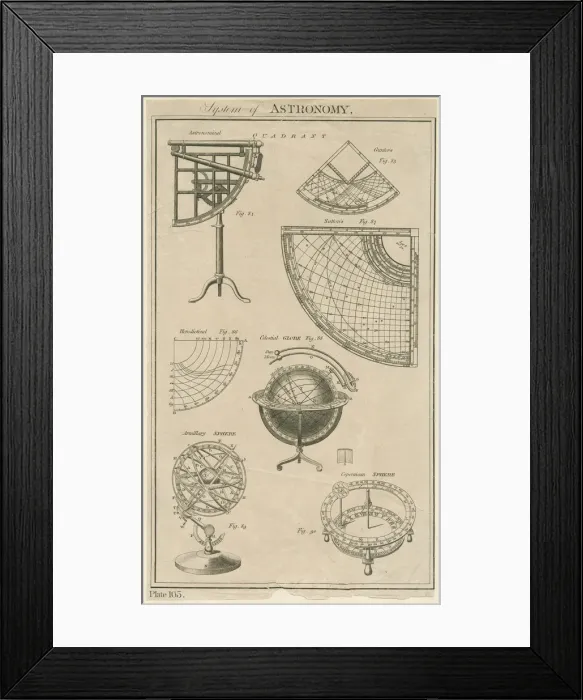 Framed Print : Astronomical Instruments Framed Print : Astronomical Instruments