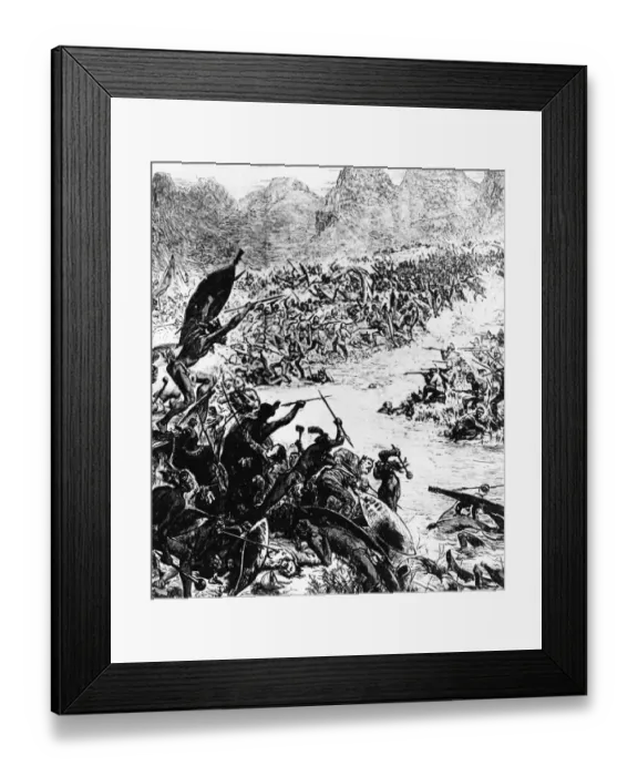Framed Print : A Zulu Attack Framed Print : A Zulu Attack