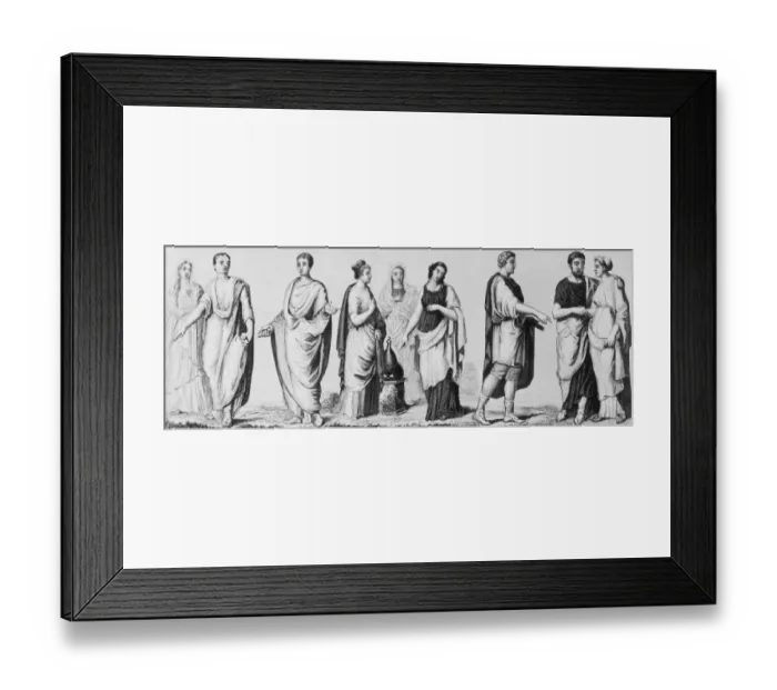 Framed Print : Roman Fashions Framed Print : Roman Fashions