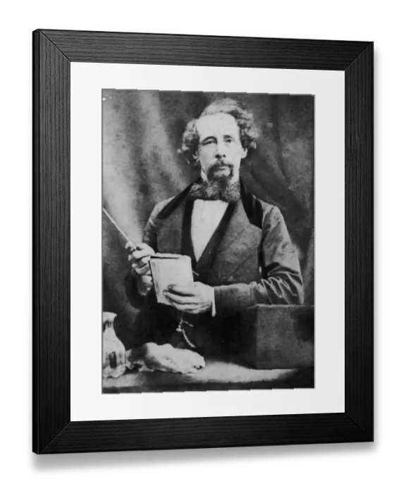 Framed Print : Dickens Reads Framed Print : Dickens Reads