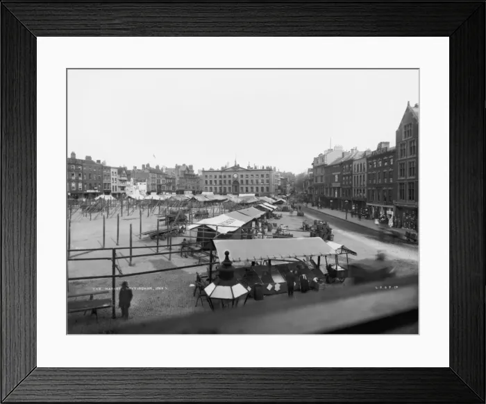 Framed Print : Nottingham Market