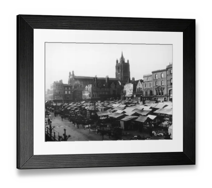 Framed Print : Norwich Market Framed Print : Norwich Market