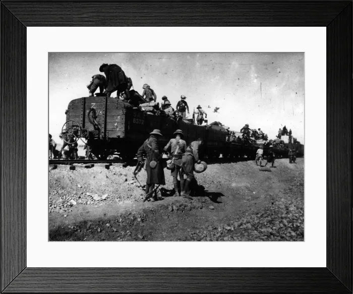 Framed Print : Desert Detrain