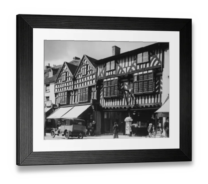 Framed Print : Half-Timbered Buildings Framed Print : Half-Timbered Buildings