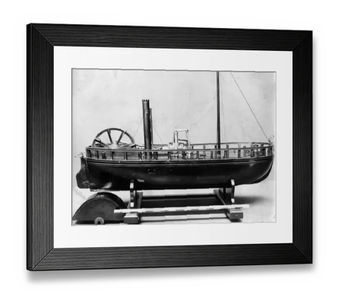 Framed Print : Model Of Steamboat Framed Print : Model Of Steamboat