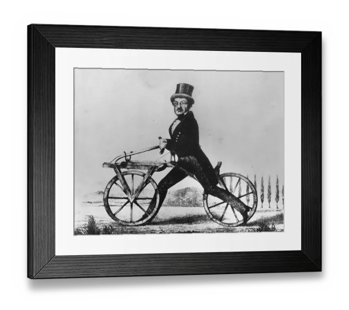 Framed Print : Riding Early Bicycle Framed Print : Riding Early Bicycle