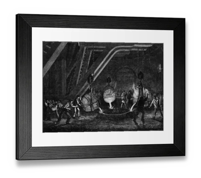 Framed Print : Casting Cylinder